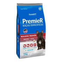 Ração Premier Bulldog Francês Adultos Sabor Frango 7,5Kg Ração Premier Bulldog Francês Adultos Sabor Frango 7,5Kg
