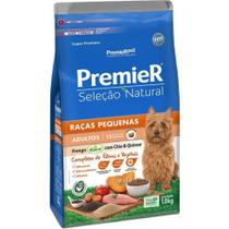 Ração Premier Cães Seleção Natural Adultos Raças Pequenas Chia e Quinoa - 1 Kg - Premier Pet Ração Premier Cães Seleção Natural Adultos Raças Pequenas Chia e Quinoa - 1 Kg - Premier Pet