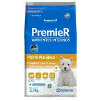 Ração Premier Cão Filhote Raça Pequena Ambientes Internos Frango 2,5Kg