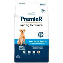 Ração Premier Clínica Hipoalergênico Cordeiro Cães Adultos Médio e Grande 10kg. Ração Premier Clínica Hipoalergênico Cordeiro Cães Adultos Médio e Grande 10kg.