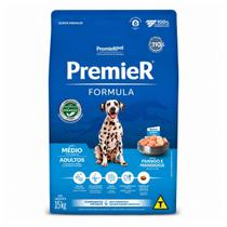 Ração Premier Fórmula Cães Adultos Médios Frango 15kg Ração Premier Fórmula Cães Adultos Médios Frango 15kg