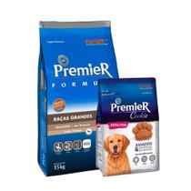 Ração Premier Fórmula Cães Filhotes Raças Grandes Frango - 15Kg + Brinde