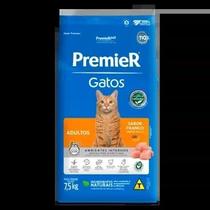 Ração Premier Gatos Adultos Ambientes Internos Frango 7,5kg