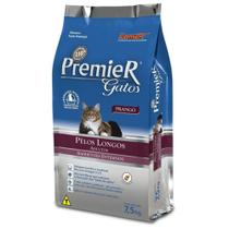 Ração Premier Gatos adultos de Pêlo Longo Frango 7,5KG - Premier pet