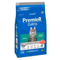 Ração Premier Gatos Adultos Light Sabor Salmão 1,5kg