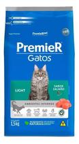 Ração Premier Gatos Adultos Salmão Light 1,5kg