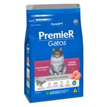 Ração Premier Gatos Castrados 7 a 11 Anos Ambientes Internos Frango - 7,5kg