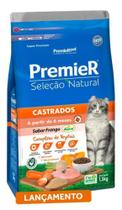 Ração Premier Gatos Seleção Natural Castrados Frango - 1,5 Kg - Premier Pet