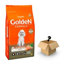Ração Premier Golden Fórmula Mini Bits para Cães Adultos Salmão e Arroz 15kg + Surpresa Ração Premier Golden Fórmula Mini Bits para Cães Adultos Salmão e Arroz 15kg + Surpresa