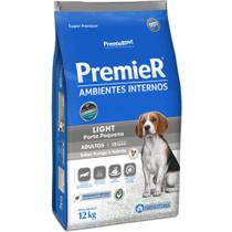 Ração Premier Light Ambientes Internos 12kg Porte Pequeno