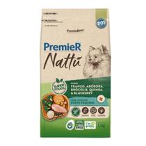 Ração Premier Nattu Cães Adultos Abóbora Pequeno Porte
