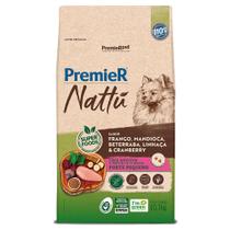 Ração Premier Nattu Cães Adultos P Frango Mandioca 10,1Kg