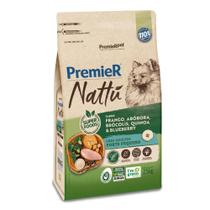 Ração Premier Nattu Cães Adultos Pequeno Porte Abóbora 2,5 kg