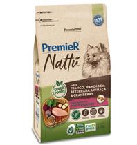 Ração Premier Nattu Cães Adultos Raças Pequenas Mandioca 1kg