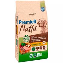 Ração Premier Nattu Cães Adultos sabor Mandioca 12 kg Ração Premier Nattu Cães Adultos sabor Mandioca 12 kg