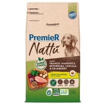 Ração Premier Nattu Cães Filhotes Frango E Mandioca 2,5Kg