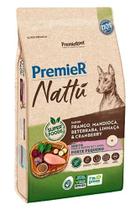 Ração PremieR Nattu Cães Sênior Porte Pequeno Frango, Mandioca, Beterraba, Linhaça & Cranberry 2,5kg