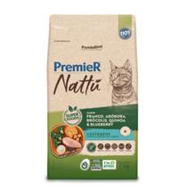 Ração Premier Nattu Gatos Adultos Castrados Frango e Abóbora 7,5 kg