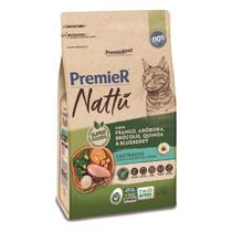 Ração Premier Nattu Gatos Castrados sabor Frango, Abóbora, Brócolis, Quinoa e Blueberry 1 Kg Ração Premier Nattu Gatos Castrados sabor Frango, Abóbora, Brócolis, Quinoa e Blueberry 1 Kg