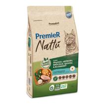 Ração Premier Nattu para Gatos Adultos Castrados Sabor Abóbora 7,5kg
