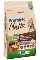 Ração Premier Nattu Super Premium Frango, Mandioca, Beterraba, Linhaça, Cran.. Sênior, Pequeno 2,5kg