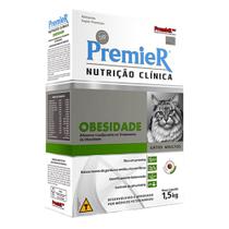 Ração Premier Nutrição Clínica Obesidade Gatos Adultos 1,5kg