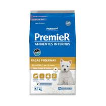 Ração Premier Para Cães Filhotes De Raças Pequenas Ambientes Internos Sabor Frango E Salmão 2,5kg