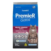 Ração Premier Pêlos Longos Gatos Adultos sabor Frango 7,5 Kg