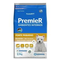Ração Premier Pet Ambientes Internos Cães Filhotes Frango e Salmão 2.5kg Ração Premier Pet Ambientes Internos Cães Filhotes Frango e Salmão 2.5kg
