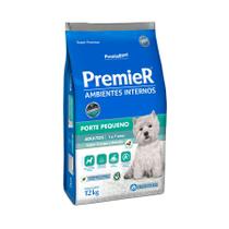 Ração Premier Pet Ambientes Internos Para Cães Adultos Porte Pequeno Sabor Frango e Salmão - 12 Kg