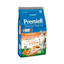 Ração Premier Seleção Natural Gatos Castrados Frango Korin 7,5kg Ração Premier Seleção Natural Gatos Castrados Frango Korin 7,5kg