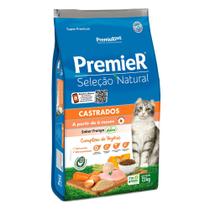 Ração Premier Seleção Natural Para Gatos Adultos Castrados Sabor Frango - PremieR Pet