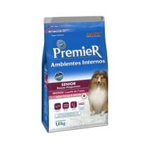 Ração Premier Senior Ambientes Internos para Cães Adultos 7+ Sabor Frango e Salmão Ração Premier Senior Ambientes Internos para Cães Adultos 7+ Sabor Frango e Salmão