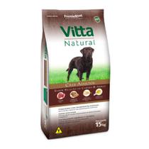 Ração Premier Vitta Natural para Cães Adultos Sabor Carne e Arroz 15kg