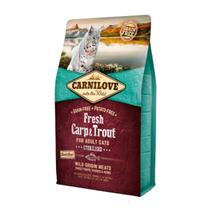 Ração Premium Carnilove Gato Adulto Carpa e Truta 6 kg - Fresh Carp & Trout For Sterilized Cats Ração Premium Carnilove Gato Adulto Carpa e Truta 6 kg - Fresh Carp & Trout For Sterilized Cats
