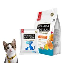 Ração Premium Fórmula Natural Fresh Meat Para Gatos Castrados Sabor Salmão 500g