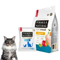 Ração Premium Fórmula Natural Linha Fresh Meat Para Gatos Adultos Sabor Frango 500g