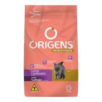 Ração Premium Origens Gatos Adultos Castrados Carne 3kg