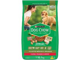 Ração Premium para Cachorro Dog Chow ExtraLife - Filhote Carne Frango e Arroz 10,1kg