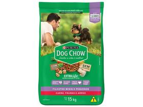 Ração Premium para Cachorro Dog Chow ExtraLife - Filhote Carne Frango e Arroz 15kg