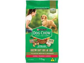 Ração Premium para Cachorro Dog Chow ExtraLife - Filhote Carne Frango e Arroz 1kg