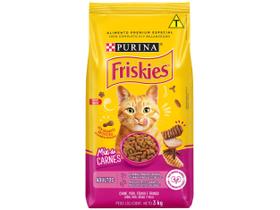 Ração Premium para Gato Friskies Adulto - Mix de Carnes 3kg