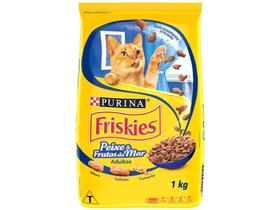 Ração Premium para Gato Friskies - Peixes e Frutos do Mar Adulto 1kg