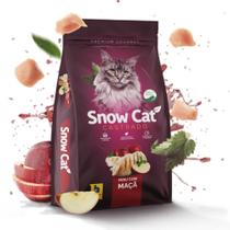 Ração Premium Snow Cat Castrado Para Gatos Sabor Peru E Maçã 10,1 Kg