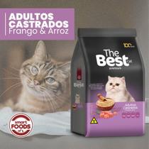 Ração Premium The Best para Gatos Castrados Frango e Arroz 10,1kg 35% Proteína
