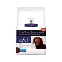 Ração Prescription Diet Z/D Alergias Alimentares e da Pele Hills para Cães Adultos Pedaços Pequenos 3,17kg