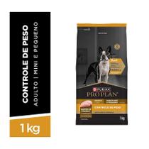 Ração Pro Plan Frango Controle Peso Cães Mini e Pequenos 1kg