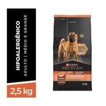 Ração Pro Plan Hipoalergênico Cães Médios e Grandes 2,5kg