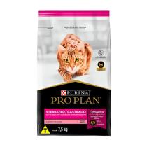 Ração Pro Plan para Gatos Adultos Castrados Sabor Salmão 7,5 Kg