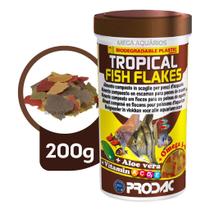 Ração Prodac Tropical Fish Flakes 200g peixes água doce